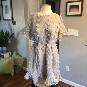 &merci floral pom pom dress